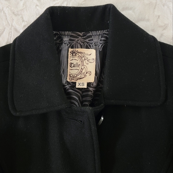 Tulle Pea Coat - Picture 3 of 9